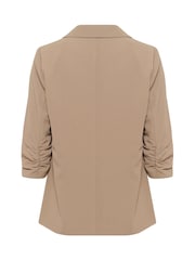 Cream CRCan Cocamia 3/4 Sleeve Brown Blazer - Image 6 of 6