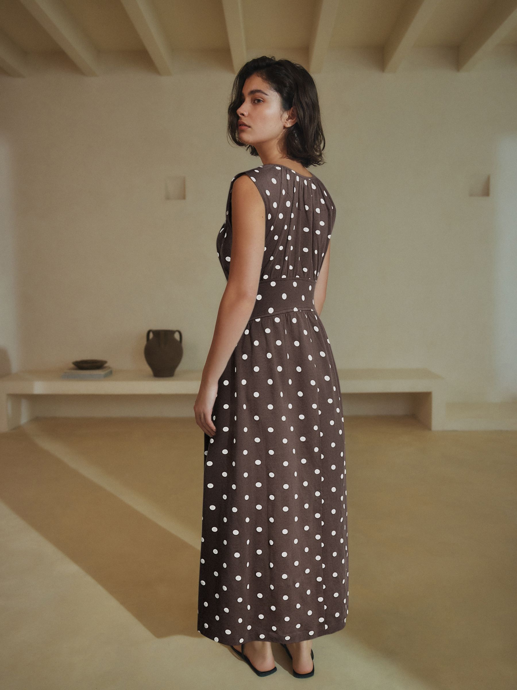 next brown dress Buy Chocolate Brown Ruched Strappy Midi Dress from Next USA
