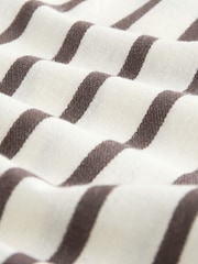 Chocolate Brown Relaxed Button Down Shirt With Linen - Image 9 of 9