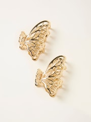 FatFace Gold Tone 2 Pack Metal Butterfly Claw Clips - Image 1 of 2