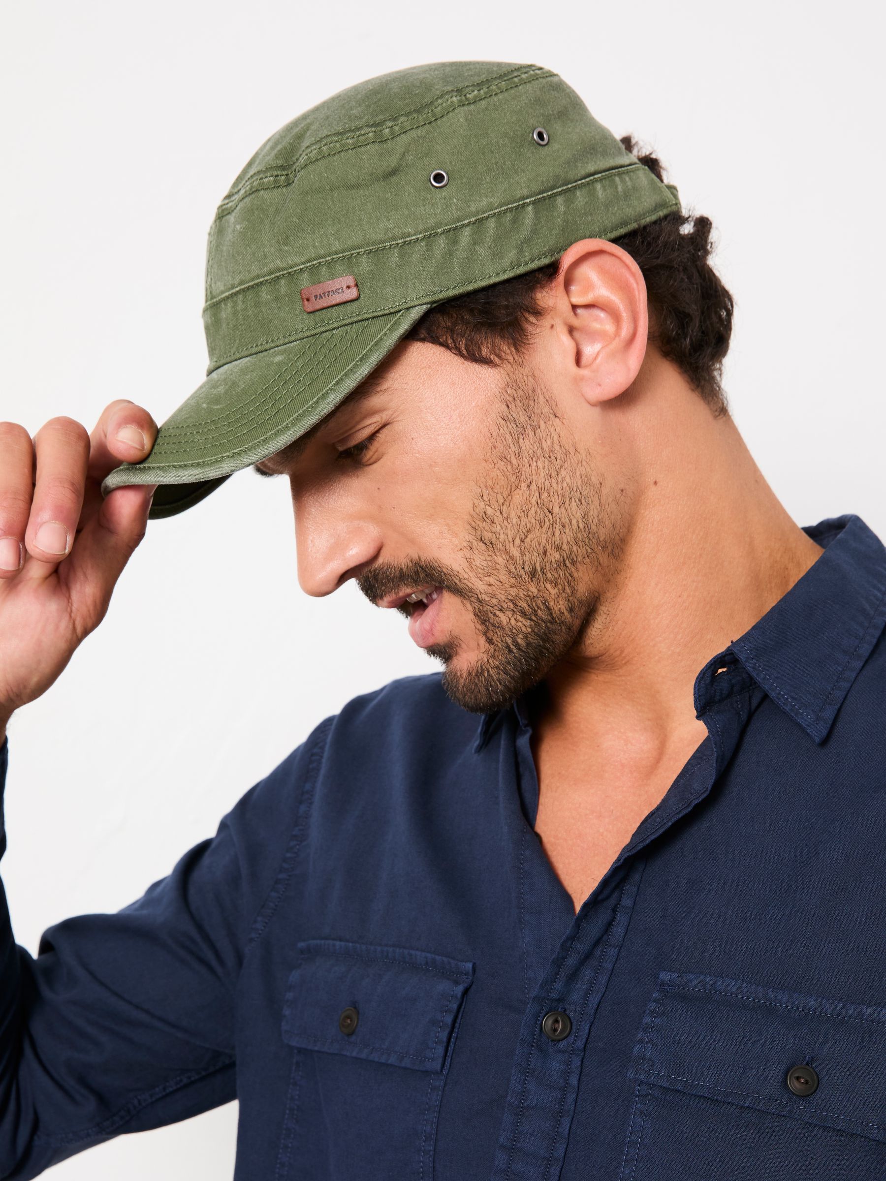 Fatface Green Train Driver Cap