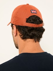 FatFace Burnt Orange Herringbone Baseball Cap - Image 2 of 4