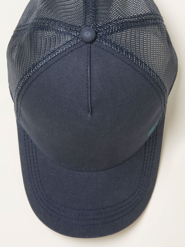 FatFace Navy Blue Trucker Cap - Image 2 of 2 FatFace Navy Blue Trucker Cap - Image 2 of 2