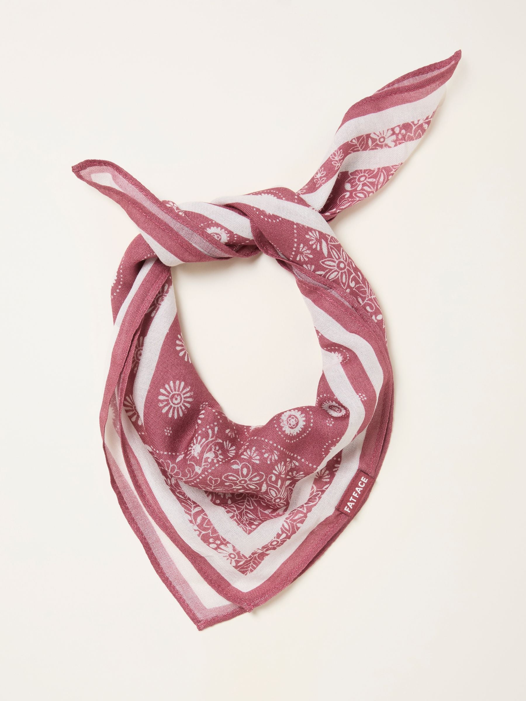 Buy FatFace Pink Patchwork Bandana Square Scarf from Next India
