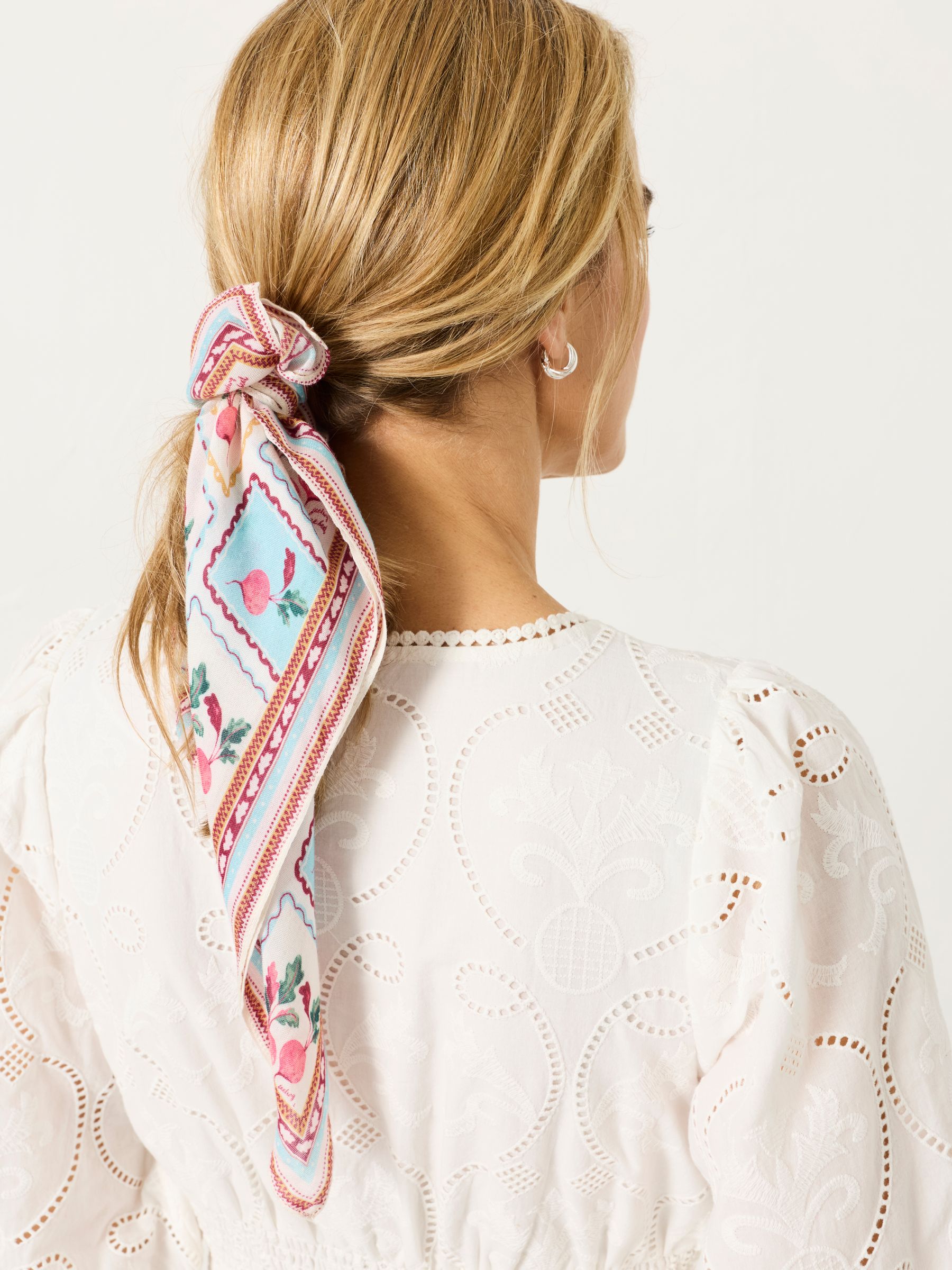 Fat Face Women's Hair Scarf - Beetroot - Viscose