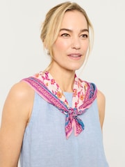 FatFace Pink Decorative Floral Hair Scarf - Image 2 of 4