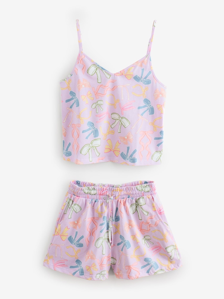 Skinnydip Bow Print Cami and Short Pyjamas Set - Imagem 7 de 7