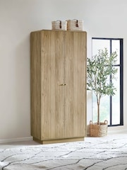 Julian Bowen Beige Ingrid 2 Door Wardrobe - Image 1 of 6