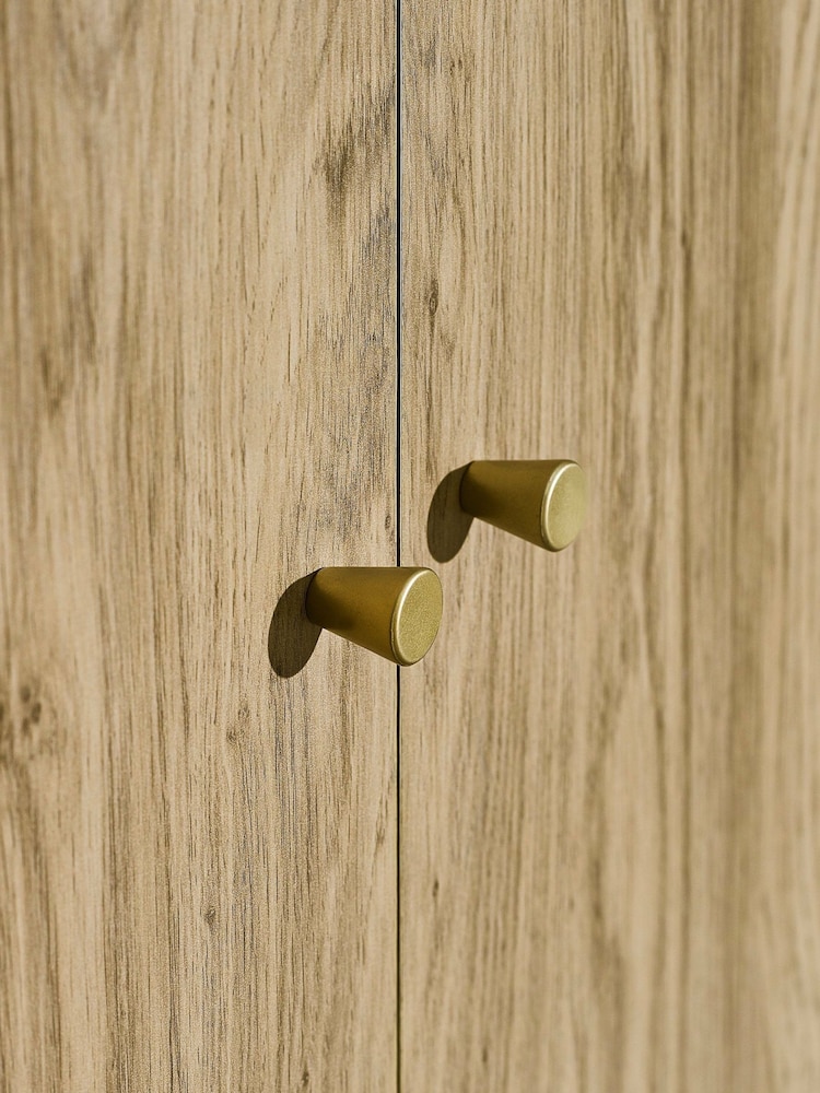Julian Bowen Beige Ingrid 2 Door Wardrobe - Image 6 of 6