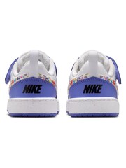 Nike White/Purple Infant Court Borough Low Trainers - Image 6 of 9