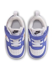 Nike White/Purple Infant Court Borough Low Trainers - Image 7 of 9