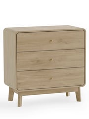 Julian Bowen Beige Ingrid 3 Drawer Chest - Image 2 of 6