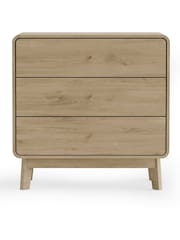 Julian Bowen Beige Ingrid 3 Drawer Chest - Image 3 of 6