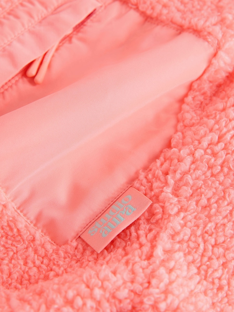 برتقالي مرجاني - سترة فليس بأزرار (3-16سنة) - صورة 10 من 10