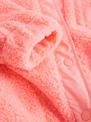 برتقالي مرجاني - سترة فليس بأزرار (3-16سنة) - صورة 9 من 10