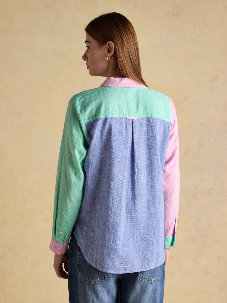 Joules Ida Hotch Potch Long Sleeve Cotton Shirt - Image 2 of 8