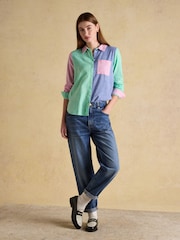 Joules Ida Hotch Potch Long Sleeve Cotton Shirt - Image 3 of 8