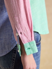 Joules Ida Hotch Potch Long Sleeve Cotton Shirt - Image 7 of 8