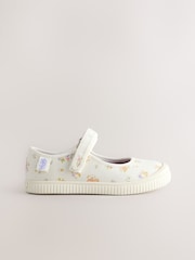 Cream Floral Touch Fastening Mary Janes Shoes - Image 3 of 5