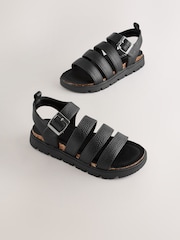 Black Chunky Sandals - Image 1 of 5