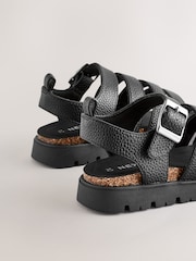 Black Chunky Sandals - Image 4 of 5
