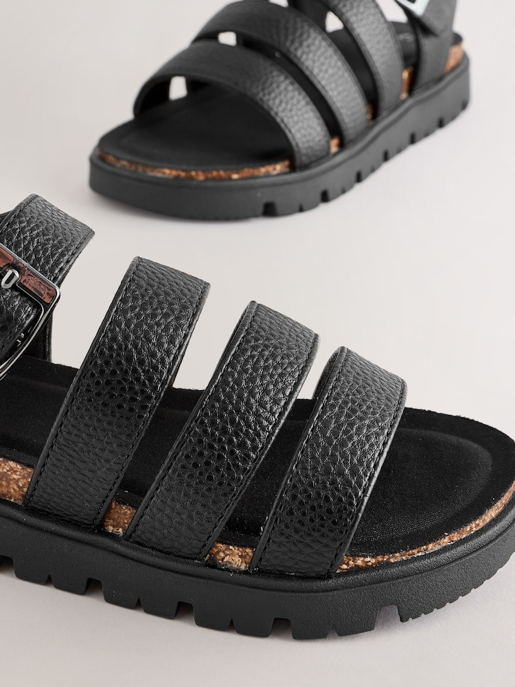Black Chunky Sandals - Image 5 of 5