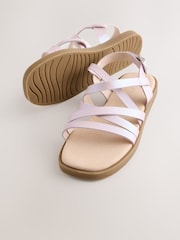 Pink Standard Fit (F) Strappy Sandals - Image 4 of 5