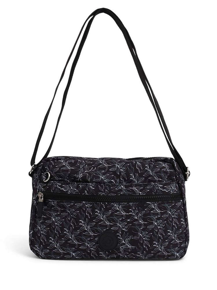Pavers Black Zip Close Cross-Body Bag - Image 1 of 3