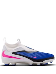Nike Blue Jr Phantom 6 High Academy Football Boots - Image 2 of 12