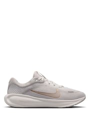 Nike Light Grey Gold Youth Stellar Ride Trainers - Image 1 of 11