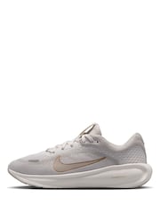 Nike Light Grey Gold Youth Stellar Ride Trainers - Image 2 of 11