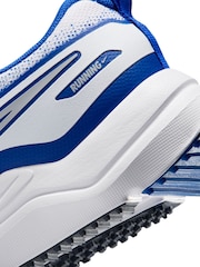 Nike White/Navy Youth Cosmic Running Trainers - Image 10 of 11