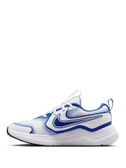 Nike White/Navy Youth Cosmic Running Trainers - Image 4 of 11