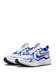 Nike White/Navy Youth Cosmic Running Trainers - Image 7 of 11