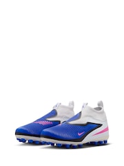Nike Blue Phantom 360 Academy Multi Ground Football Boots - Image 2 of 11