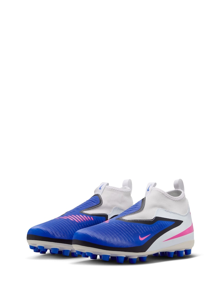 Nike Blue Phantom 360 Academy Multi Ground Football Boots - Image 2 of 11
