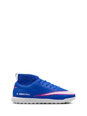 Nike Blue Jr. Mercurial Superfly 10 Club Turf Football Boots - Image 1 of 10