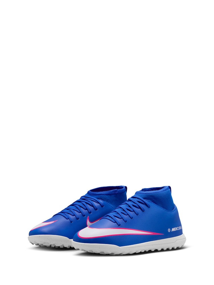 Nike Blue Jr. Mercurial Superfly 10 Club Turf Football Boots - Image 2 of 10