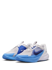Nike Grey/Blue Youth Sonic Fly Running Trainers - Image 2 of 11