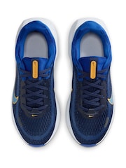 Nike University Blue Youth Stellar Ride Trainers - Image 7 of 11