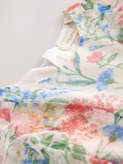 Laura Ashley Multi Elston Garden Printed Mesh Cape Dress - Image 13 of 16