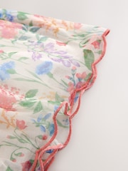 Laura Ashley Multi Elston Garden Printed Mesh Cape Dress - Image 14 of 16