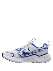 Nike White/Blue Junior Cosmic Running Trainers - Image 2 of 4