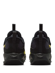 Nike Black Yellow Junior Air Max Nova Trainers - Image 3 of 11