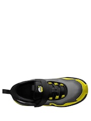 Nike Black Yellow Junior Air Max Nova Trainers - Image 6 of 11