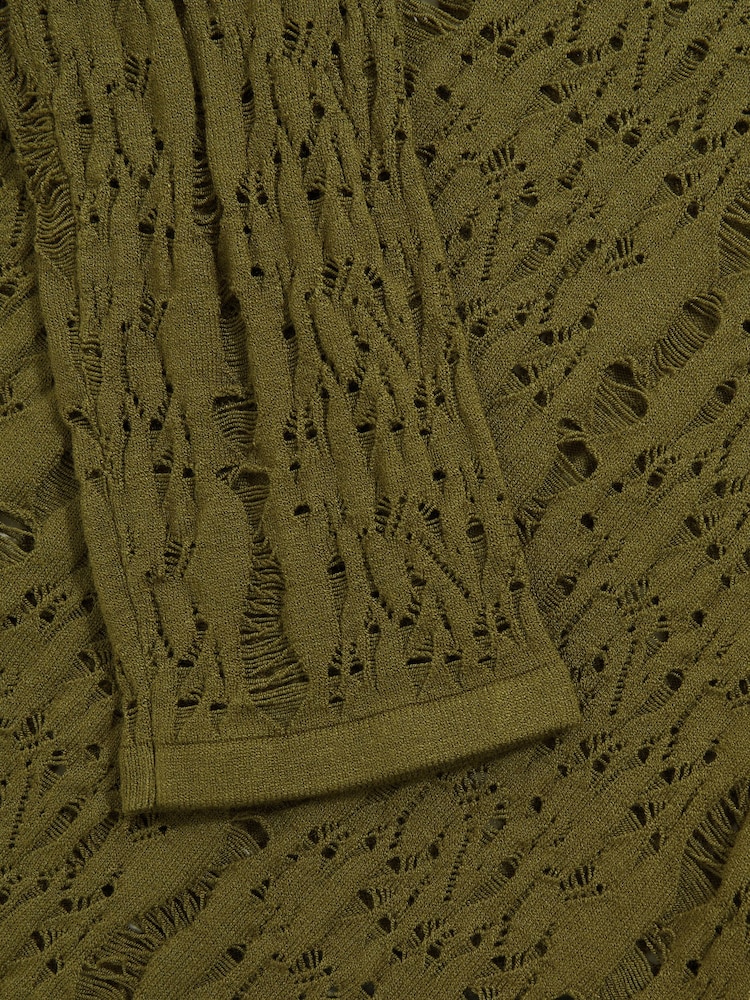 Reiss Green Frances Atelier Lace-Knit Long-Sleeve Bodysuit - Image 5 of 5 Reiss Green Frances Atelier Lace-Knit Long-Sleeve Bodysuit - Image 5 of 5