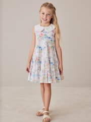 فستان طبقات بياقة من Laura Ashley - Image 1 of 10