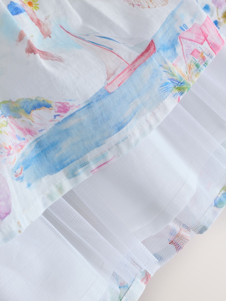 فستان طبقات بياقة من Laura Ashley - Image 10 of 10