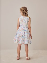 فستان طبقات بياقة من Laura Ashley - Image 2 of 10
