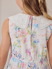 فستان طبقات بياقة من Laura Ashley - Image 5 of 10